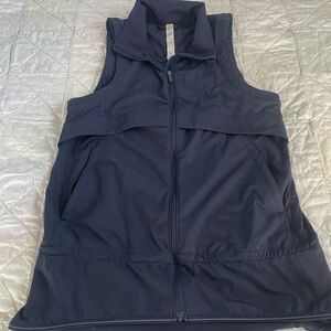 lululemon Navy Mesh-Lined Active Vest